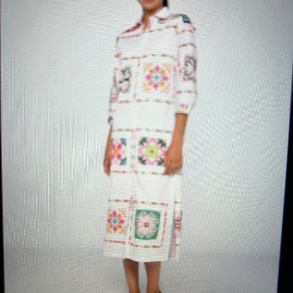 NWT Vilagallo Antonella Tile dress in Size 8 or Euro 42